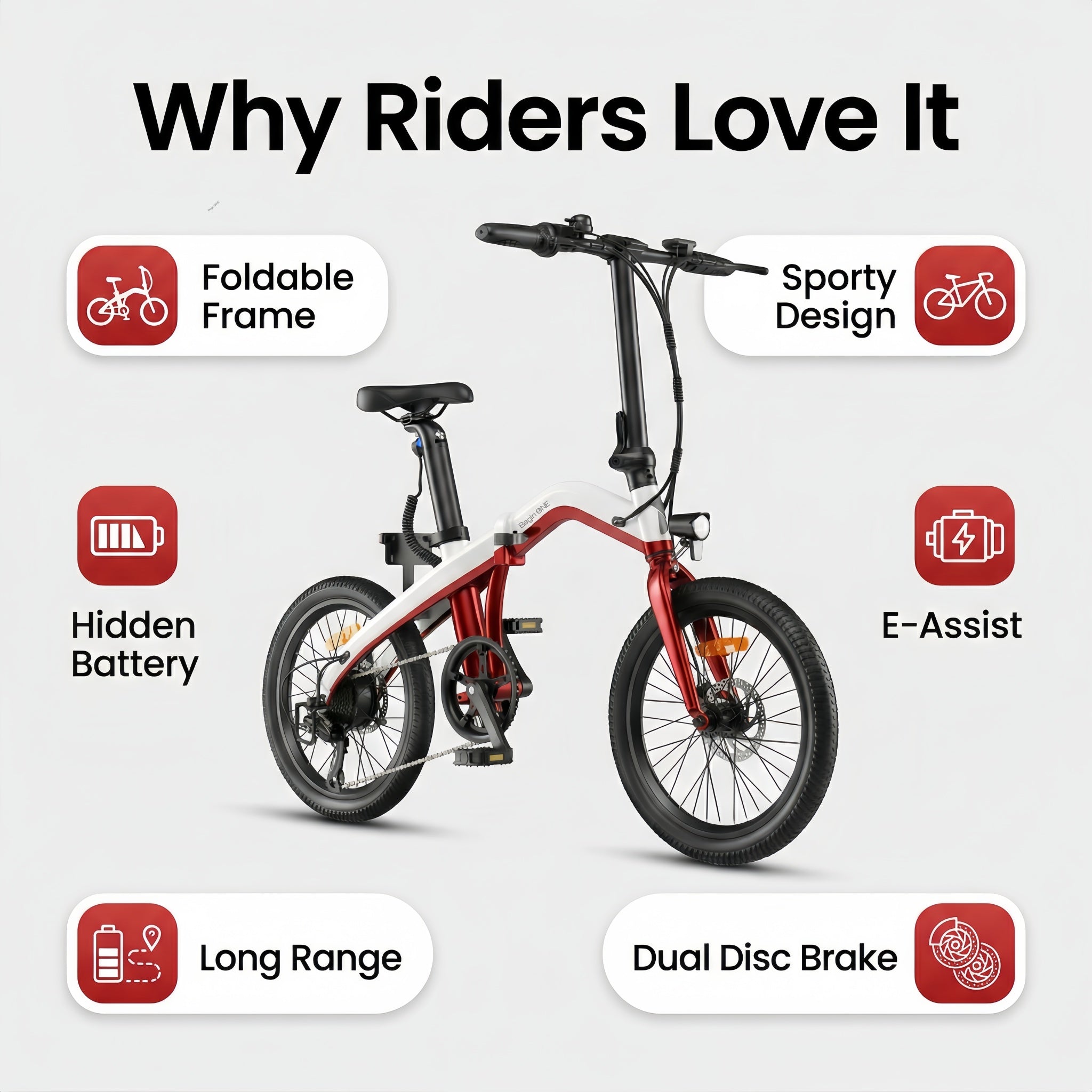 BeginONE Foldable eBike--T10